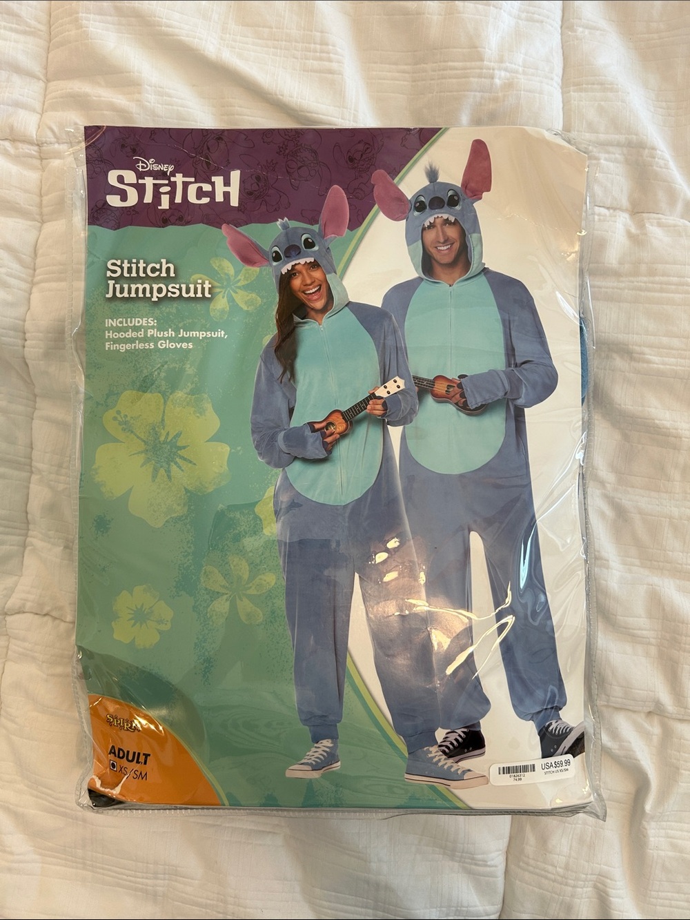 Disney Stitch Jumpsuit Costume – Adult M – Spirit Halloween Onesie
